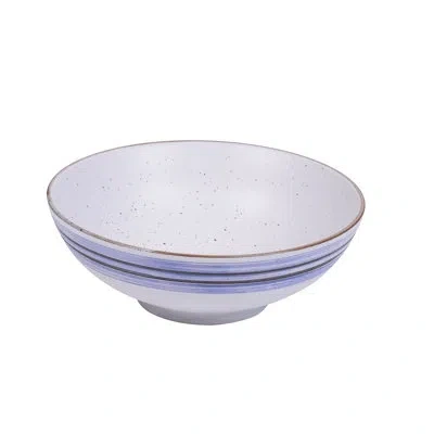 Yanco Ocean 28 Oz. Salad Bowl In Blue;white