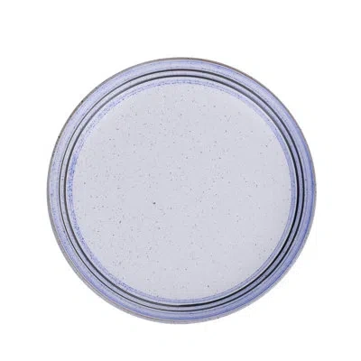 Yanco Ocean Coupe 9" Dinner Plate In Blue;white
