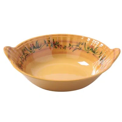 Yanco Olive Melamine 64 Fl Oz. Serving Bowl In Yellow