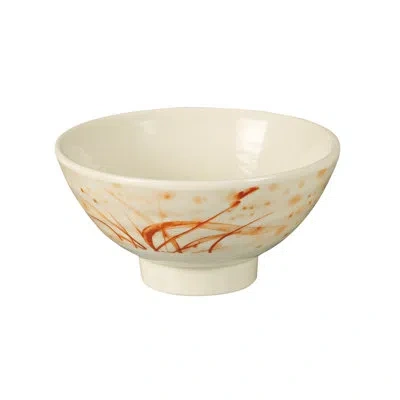 Yanco Orchis 16 Oz. Melamine Soup Bowl In Gold