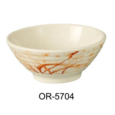 Yanco Orchis 7 Oz. Melamine Salad Bowl In Gold