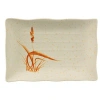 Yanco Orchis Rectangular Melamine Dinner Plate In Beige