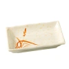 Yanco Orchis Rectangular Melamine Saucer In Beige