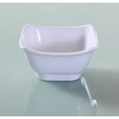 Yanco Osaka 10 Oz. Square Melamine Salad Bowl In White