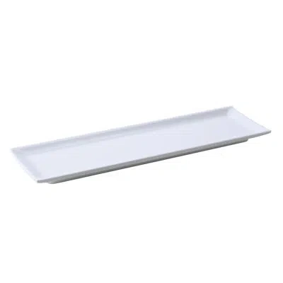 Yanco Osaka 14.5" Melamine Dinner Plate In White