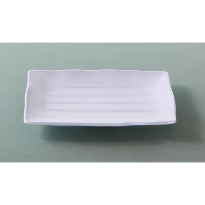 Yanco Osaka Melamine Dinner Plate In White