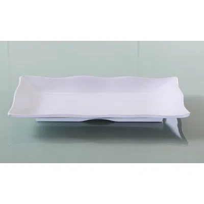 Yanco Osaka Melamine Dinner Plate In White