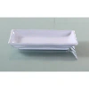 Yanco Osaka Rectangular Deep Melamine Appetizer Plate In White