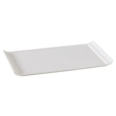 Yanco Osaka Rectangular Melamine Platter In White