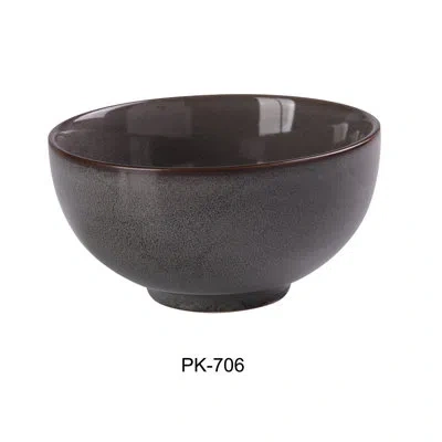 Yanco Peacock 25oz. Nappie Bowl In Dark Gray