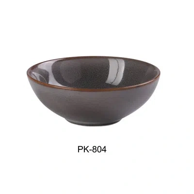 Yanco Peacock Fruit / Soup Bowl In Gray
