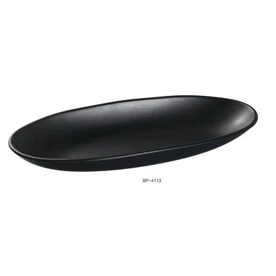 Yanco Pearl 31 Oz. Melamine Dessert Bowl In Black