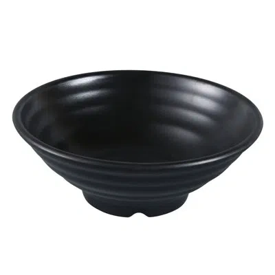 Yanco Pearl 48 Oz. Melamine Salad Bowl In Black