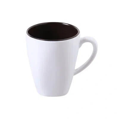 Yanco Pine Tree  Pt-9110 Two-tone Mug 10 oz In White