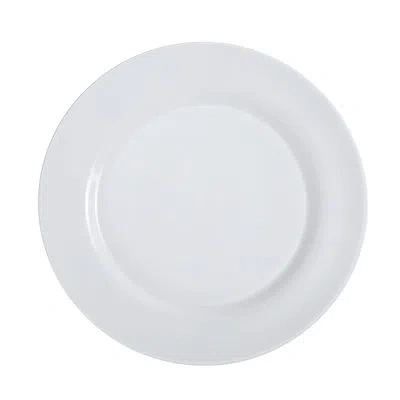 Yanco Piscataway 12" Dinner Plate In White