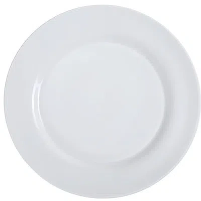 Yanco Piscataway 9.5" Dinner Plate In White