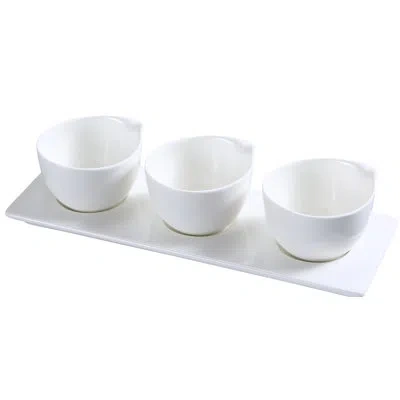 Yanco Piscataway Condiment Server In White