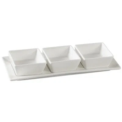 Yanco Piscataway Condiment Server In White