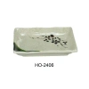 Yanco Rectangular Melamine Bread And Butter Plate In Gray
