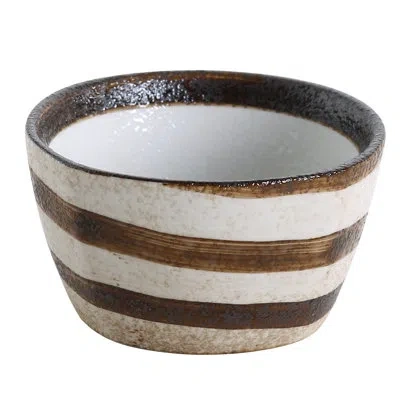 Yanco Rockeye 12 Oz. Onion Crock Soup Bowl In Brown;beige