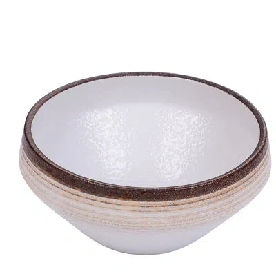 Yanco Rockeye 30 Oz. Fusion Soup Bowl In Brown;white