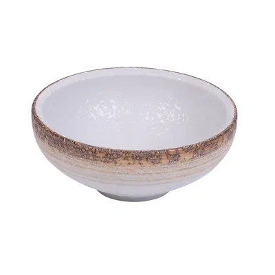 Yanco Rockeye 7 Oz. Rice Bowl In Brown;white