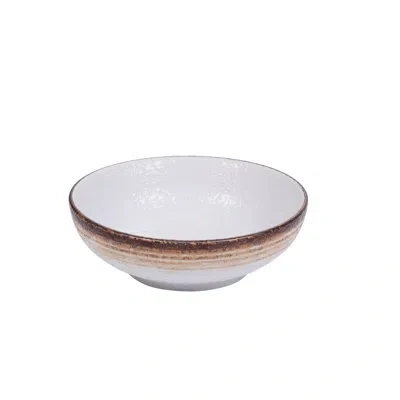 Yanco Rockeye 8 Oz. Soup Bowl In Brown;white
