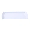 Yanco Rome Rectangular 6.5" Melamine Dinner Plate In White