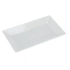Yanco Rome Rectangular 8" Melamine Dinner Plate In White
