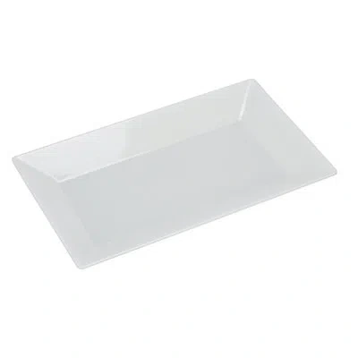 Yanco Rome Rectangular 8" Melamine Dinner Plate In White
