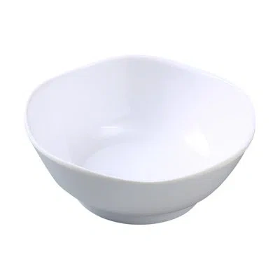 Yanco Round Melamine Condiment Server In White