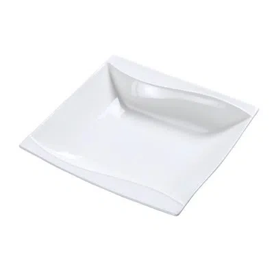 Yanco Sea Wave 10 Oz. Grapefruit Dessert Bowl In White