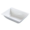 Yanco Sea Wave 15 Oz. Rectangular Salad Bowl In White
