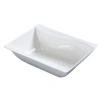 Yanco Sea Wave 25 Oz. Rectangular Salad Bowl In White