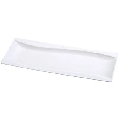 Yanco Sea Wave 4.5" Appetizer Plate In White