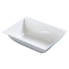 Yanco Sea Wave 8 Oz. Rectangular Dessert Bowl In White