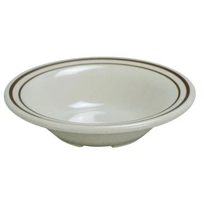 Yanco Sesame 10 Oz. Melamine Salad Bowl In Tan