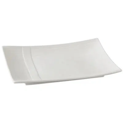 Yanco Shanghai 12" Dinner Plate In White