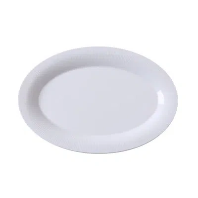 Yanco Siena 14" Dinner Plate In White