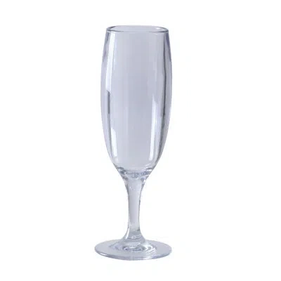 Yanco Stemware Glass 6 Oz. Champagne Glass In Clear