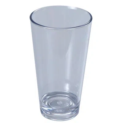 Yanco Stemware Mixing 16 Oz. Plastic Pint Glass In Clear