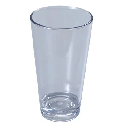 Yanco Stemware Mixing 20 Oz. Plastic Pint Glass In Clear