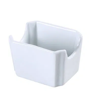 Yanco Sugar Packet Caddy In White