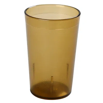 Yanco Tumbler Plastic Drinking Glass In Amber