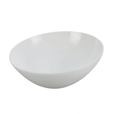 Yanco Ve-207 Venice Collection 7.5" Sheer Salad Bowl 22 oz In White