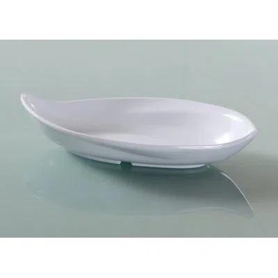 Yanco Venice 10 Oz. Deep Melamine Salad Bowl In White