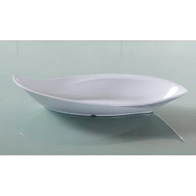 Yanco Venice 30 Oz. Deep Melamine Salad Bowl In White