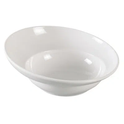 Yanco Venice 34 Oz. Sheer Melamine Salad Bowl In White