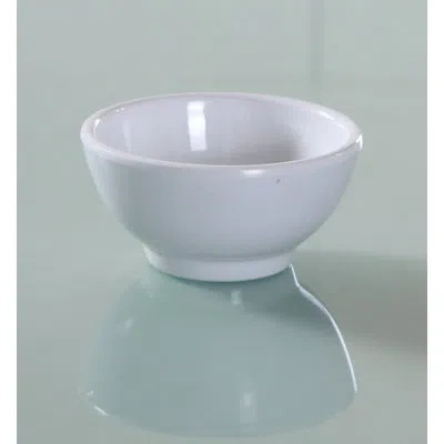 Yanco Venice 4 Oz. Melamine Dessert Bowl In White