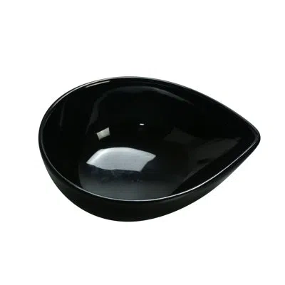 Yanco Water Drop Melamine 10 Fl Oz. Nut Bowl In Black